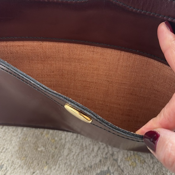 Vintage Reem Burgundy Leather Handbag Made in USA - Picture 15 of 15